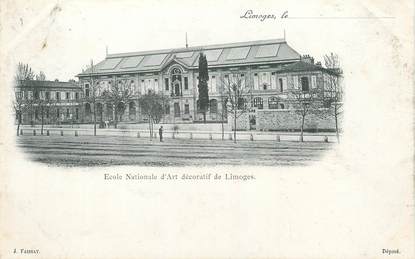 / CPA FRANCE 87 "Limoges, école nationale d'art décoratif"