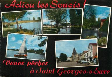 / CPSM FRANCE 28 "Saint Georges sur Eure" / PÊCHE