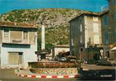 30 Gard / CPSM FRANCE 30 "Anduze, la place et la fontaine Pradier"