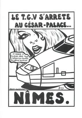 / CPSM FRANCE 30 "Nîmes, 9ème salon cartophile Club Gardois"