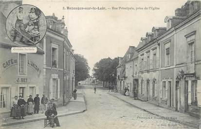 / CPA FRANCE 72 "Bazouges sur le Loir, rue principale"