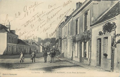 / CPA FRANCE 72 "Montfort le Rotrou, vu du pont de Gennes"