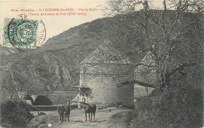 / CPA FRANCE 72 "Saint Léonard des Bois, ferme de Linthe et Fuie"