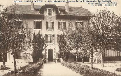 / CPA FRANCE 74 "Annecy, hôtel Villa Mary "