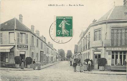 / CPA FRANCE 78 "Ablis, rue de la poste"