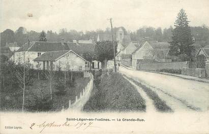 / CPA FRANCE 78 "Saint Léger en Yvelines, la grande rue"