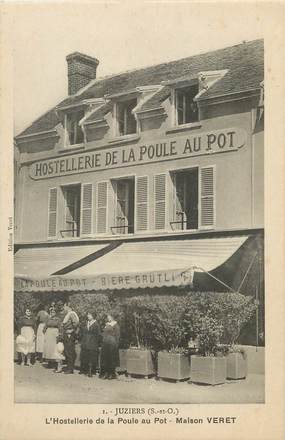 / CPA FRANCE 78 "Juziers, l'hostellerie de la poule au pot"