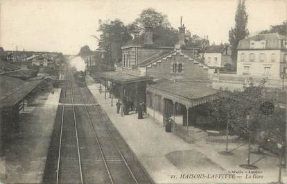 / CPA FRANCE 78 "Maisons Laffitte, la gare"