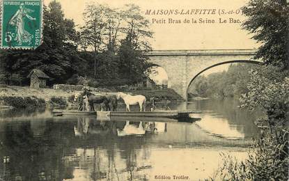 / CPA FRANCE 78 "Maisons Laffitte, petit bras de la Seine"