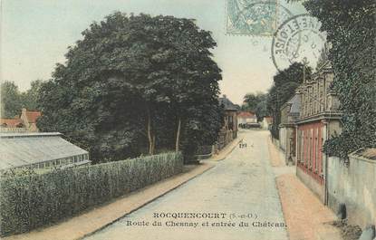 / CPA FRANCE 78 "Rocquencourt, route du Chesnay"