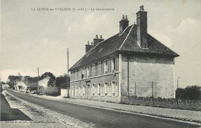 / CPA FRANCE 78 "La Queue les Yvelines, la gendarmerie"