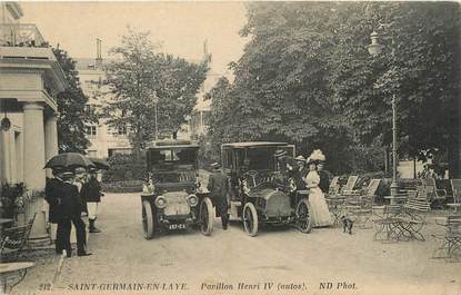 / CPA FRANCE 78 "Saint Germain en Lay, pavillon Henri IV" / AUTOMOBILE