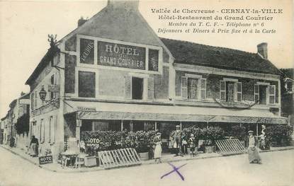 / CPA FRANCE 78 "Cernay la Ville, hôtel restaurant  du grand courrier"