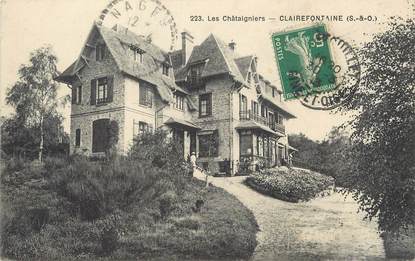 / CPA FRANCE 78 "Clairefontaine, les Châtaigniers "
