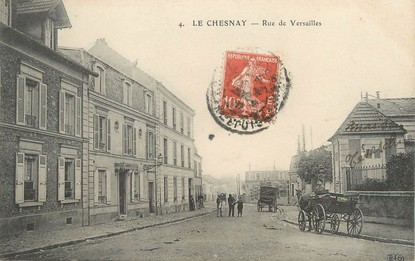 / CPA FRANCE 78 "Le Chesnaye, rue de Versailles"