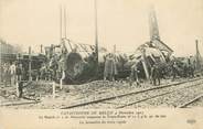 77 Seine Et Marne / CPA FRANCE 77 "Catastrophe de Melun 1913, la locomotive du train rapide"