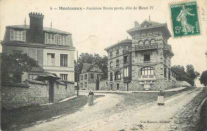 / CPA FRANCE 77 "Montceaux, ancienne route pavée"