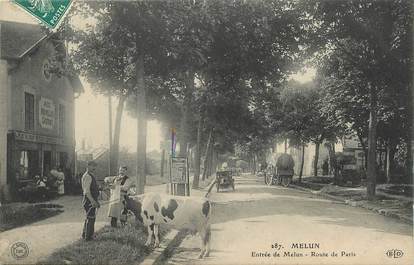 / CPA FRANCE 77 "Melun, route de Paris"