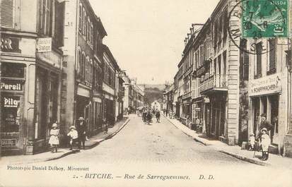 / CPA FRANCE 57 "Bitche, rue de Sarreguemines"