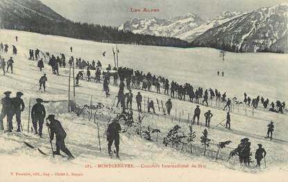 / CPA FRANCE 05 "Montgenevre, concours international de ski"