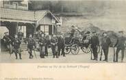 88 Vosge / CPA FRANCE 88 "Frontière au col de la Schlucht" / DOUANE