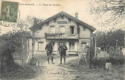 / CPA FRANCE 78 "Saint Mesme, le poste du pavillon" / MILTAIRE