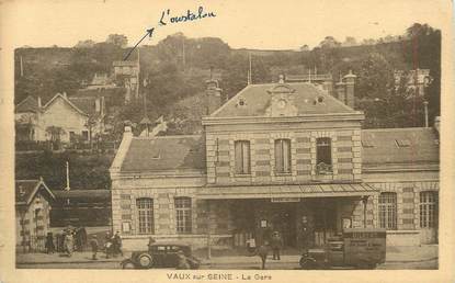 / CPA FRANCE 78 "Vaux sur Seine, la gare"