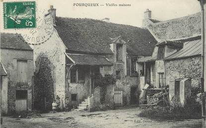 / CPA FRANCE 78 "Fourqueux, vieilles maisons"