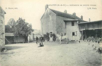 / CPA FRANCE 78 "Galluis, intérieur de la petite ferme"