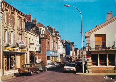 / CPSM FRANCE 76 "Saint Romain de Colbosc, rue de l'hôtel de ville, la poste"