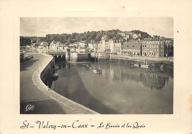 / CPSM FRANCE 76 "Saint Valéry en Caux, le bassin et les quais"