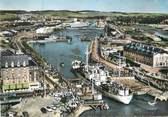 76 Seine Maritime / CPSM FRANCE 76 "Le Tréport, l'entrée du port et les bassins"