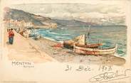 06 Alpe Maritime CPA FRANCE 06 "Menton, Scirocco"