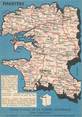 29 Finistere / CPSM FRANCE 29 "Finistère" / CARTE GEOGRAPHIQUE