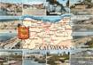 / CPSM FRANCE 14 "Calvados" / CARTE GEOGRAPHIQUE