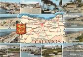 14 Calvado / CPSM FRANCE 14 "Calvados" / CARTE GEOGRAPHIQUE