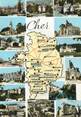 18 Cher / CPSM FRANCE 18 "Cher" / CARTE  GEOGRAPHIQUE