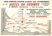 / CPSM FRANCE 32 "Fleurance, hôtel de France" / CARTE PUBLICITAIRE