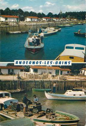 / CPSM FRANCE 33 "Andernos Les Bains, retour au port"