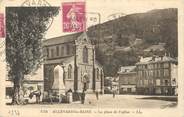 38 Isere / CPA FRANCE 38 "Allevard Les Bains, la place de l'église"