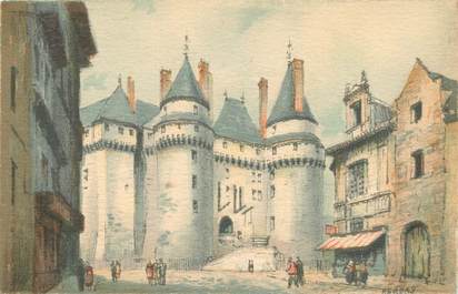 / CPA FRANCE 37 "Langeaix, le château" / BARRE DAYEZ