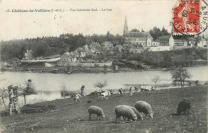 / CPA FRANCE 37 "Château la Vallières, le lac"