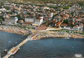 33 Gironde / CPSM FRANCE 33 "Arcachon, vue aérienne,  la plage "