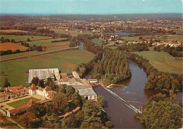 / CPSM FRANCE 33 "Abzac, les bords de l'Isle"