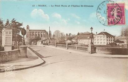 / CPA FRANCE 79 "Niort, le pont Main et l'église Saint Etienne"