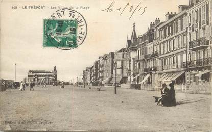 / CPA FRANCE 76 "Le Tréport, les villas de la plage"