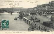 76 Seine Maritime / CPA FRANCE 76 "Rouen, le quai de Paris"