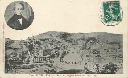 / CPA FRANCE 71 "Le Creusot en 1851"