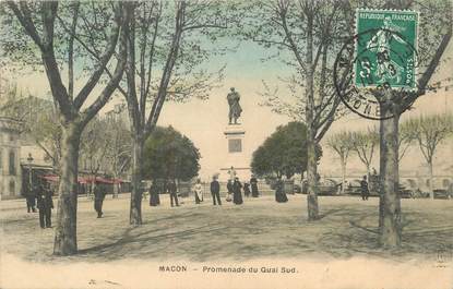 / CPA FRANCE 71 "Mâcon, promenade du quai sud"