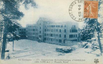 / CPA FRANCE 66 "La Cerdagne, sanatorium Héliothérapique d'Odeillo"